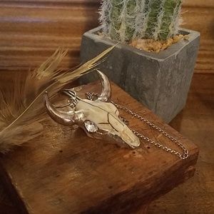 Cattle horn necklace